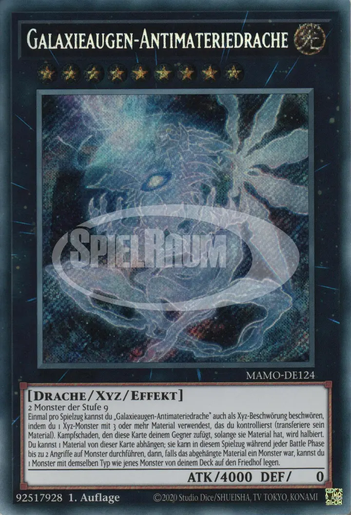 Galaxy-Eyes Antimatter Dragon (V.1 - Secret Rare)