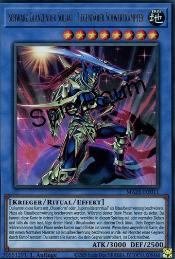 Black Luster Soldier - Legendary Swordsman (V.1 - Ultra Rare)
