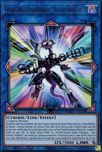 Firewall Dragon Darkfluid - Neo Tempest Terahertz (V.1 - Ultra Rare)