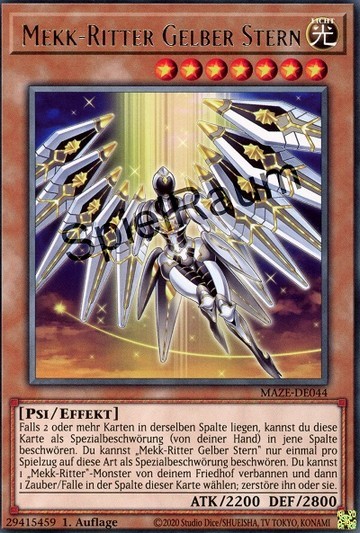 Mekk-Knight Yellow Star