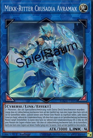 Mekk-Knight Crusadia Avramax (V.1 - Super Rare)
