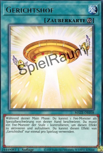 Court of Justice Single: Yu-Gi-Oh! Maze of Memories Einzelkarte