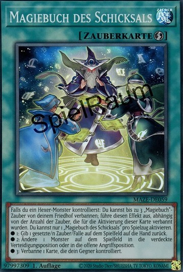Spellbook of Fate (V.1 - Super Rare) Single: Yu-Gi-Oh! Maze of Memories Einzelkarte