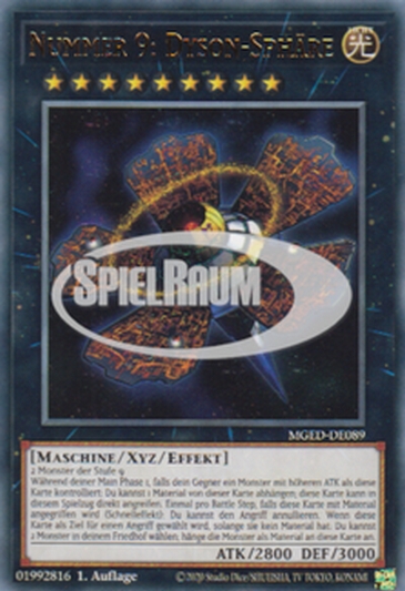 Number 9: Dyson Sphere Single: Yu-Gi-Oh! Maximum Gold: El Dorado Einzelkarte