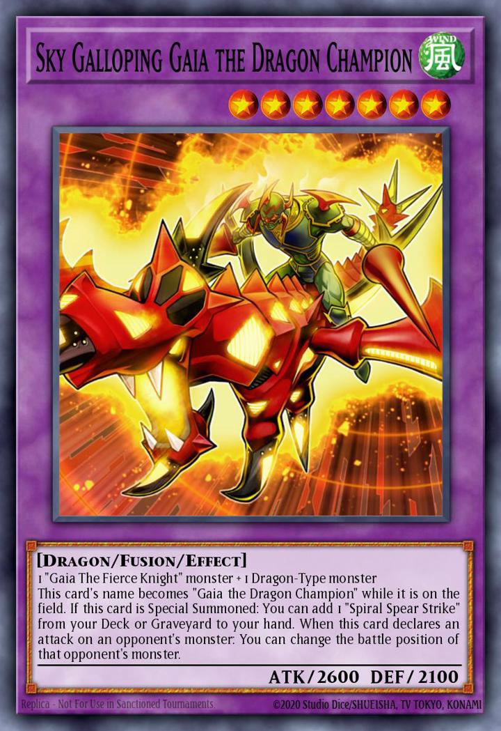 Sky Galloping Gaia the Dragon Champion Single: Yu-Gi-Oh! Millennium Pack Einzelkarte