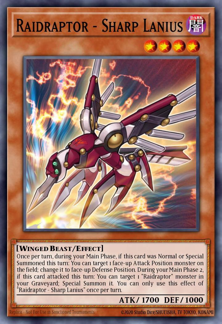 Raidraptor - Sharp Lanius Single: Yu-Gi-Oh! 2016 Mega-Tin Mega Pack Einzelkarte
