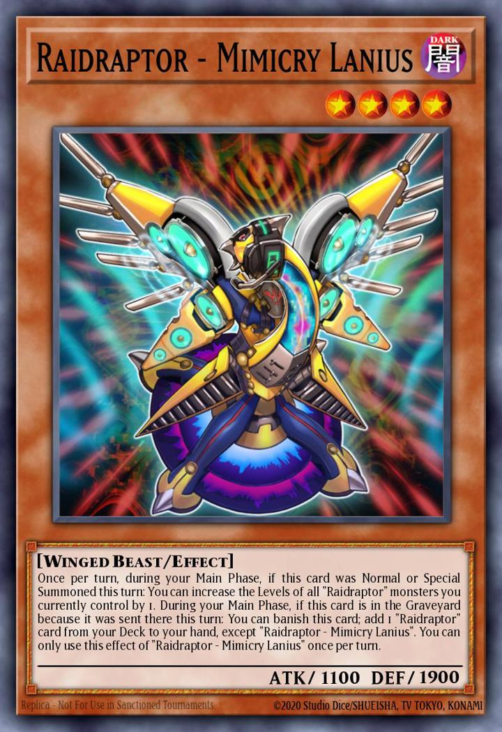 Raidraptor - Mimicry Lanius Single: Yu-Gi-Oh! 2016 Mega-Tin Mega Pack Einzelkarte
