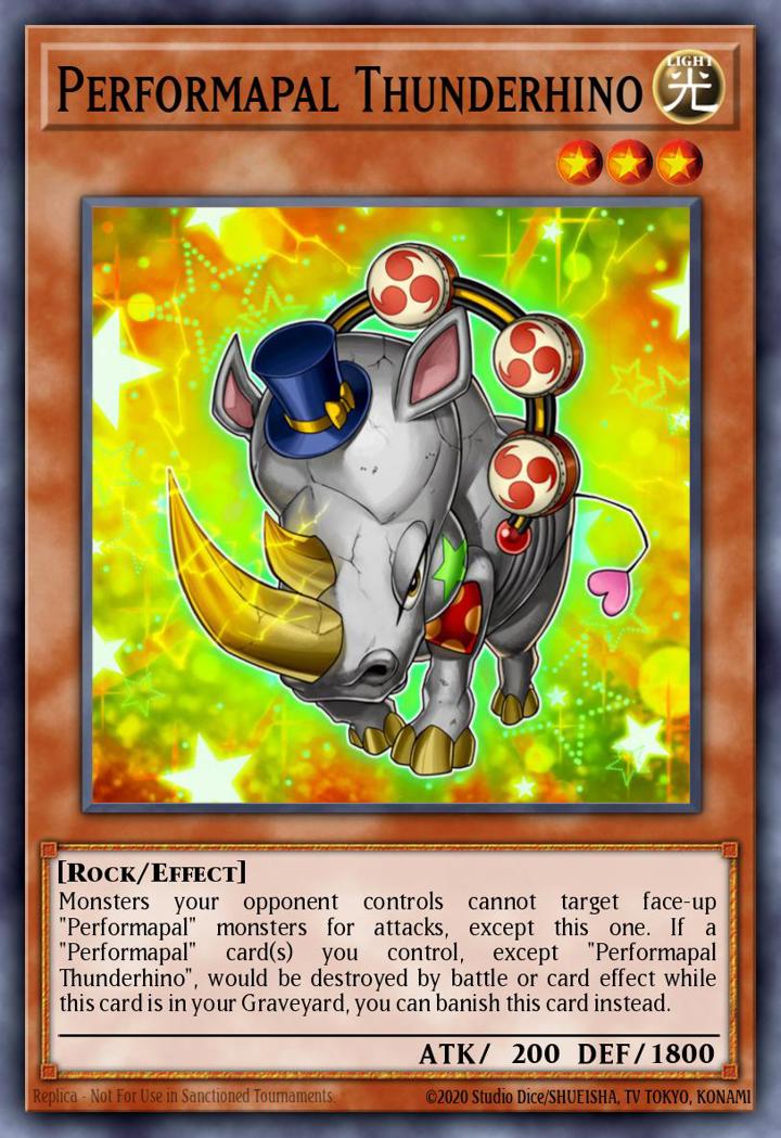 Performapal Thunderhino Single: Yu-Gi-Oh! 2016 Mega-Tin Mega Pack Einzelkarte