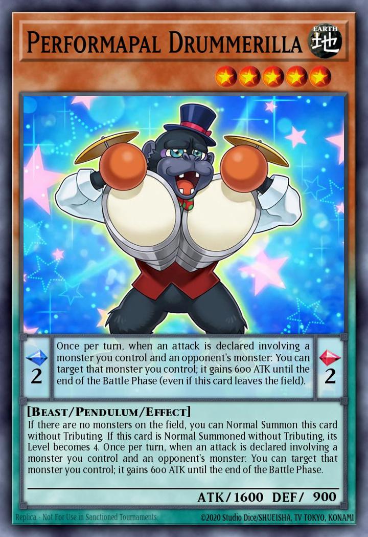 Performapal Drummerilla Single: Yu-Gi-Oh! 2016 Mega-Tin Mega Pack Einzelkarte