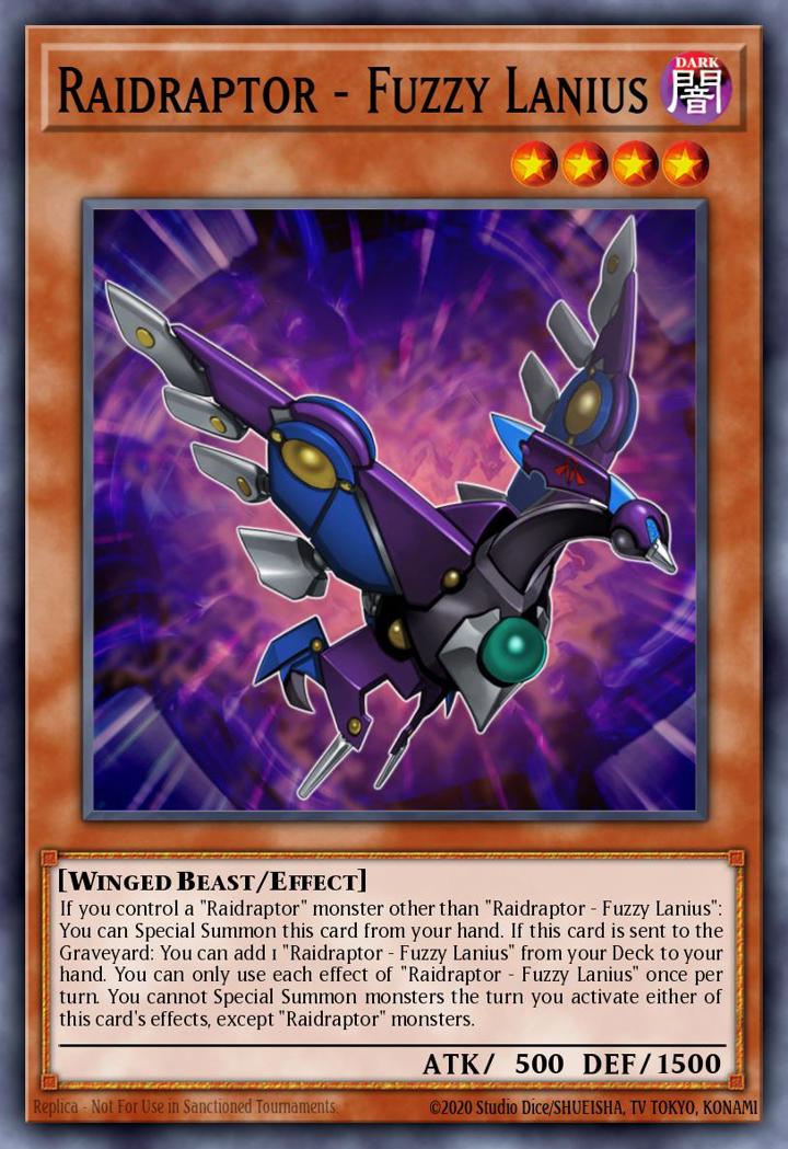 Raidraptor - Fuzzy Lanius Single: Yu-Gi-Oh! 2016 Mega-Tin Mega Pack Einzelkarte