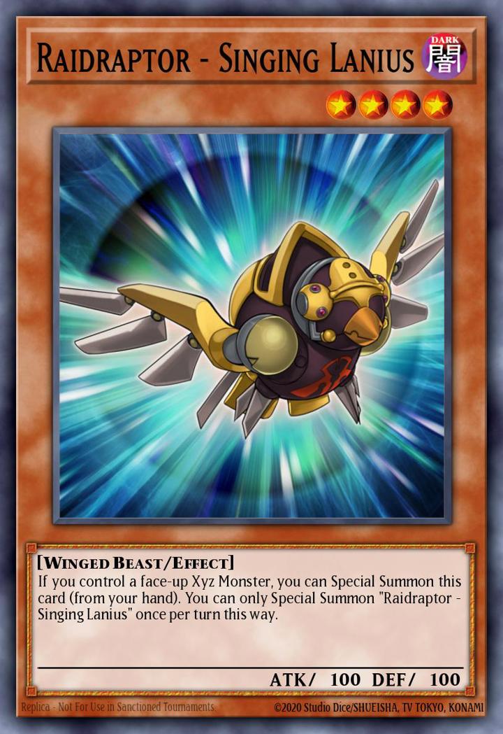 Raidraptor - Singing Lanius Single: Yu-Gi-Oh! 2016 Mega-Tin Mega Pack Einzelkarte