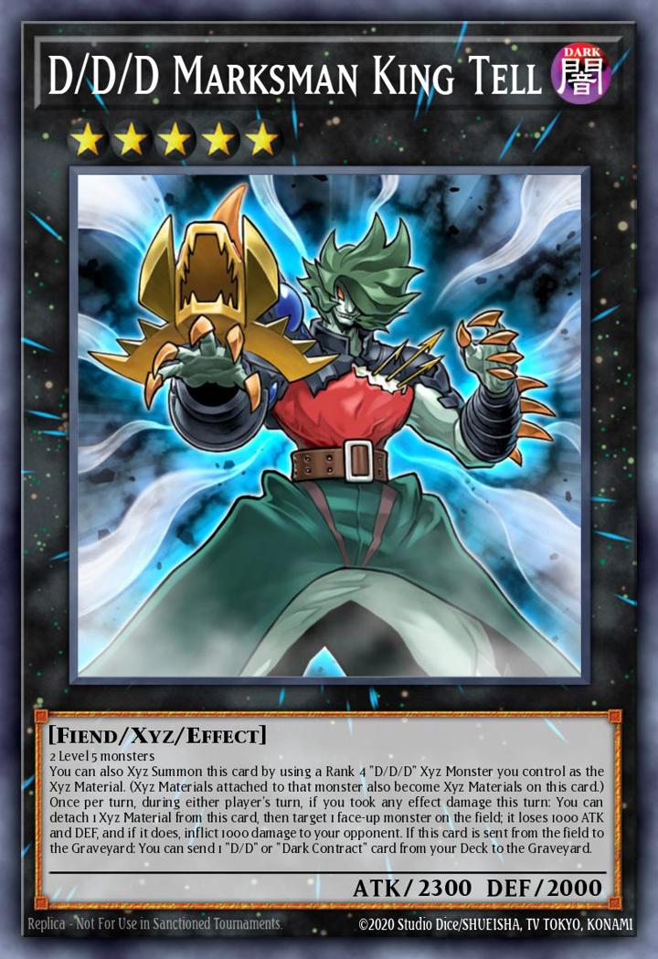 D/D/D Marksman King Tell Single: Yu-Gi-Oh! 2016 Mega-Tin Mega Pack Einzelkarte