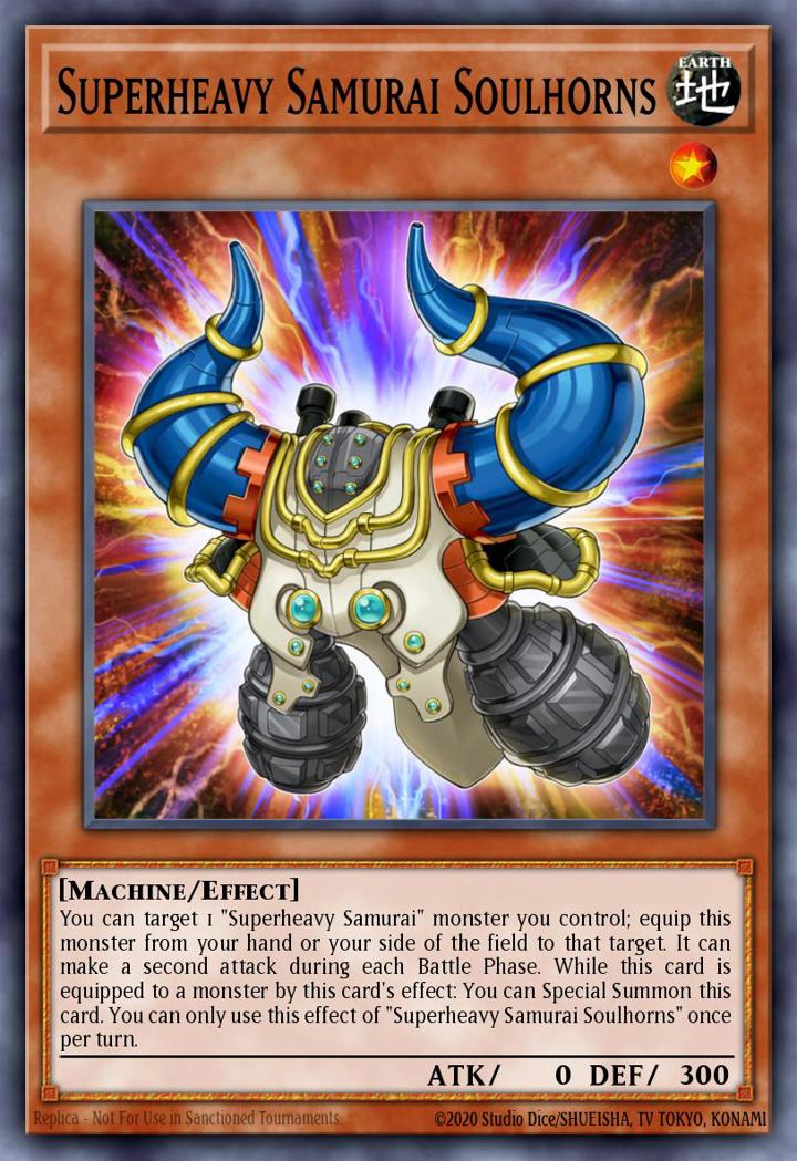 Superheavy Samurai Soulhorns Single: Yu-Gi-Oh! 2016 Mega-Tin Mega Pack Einzelkarte