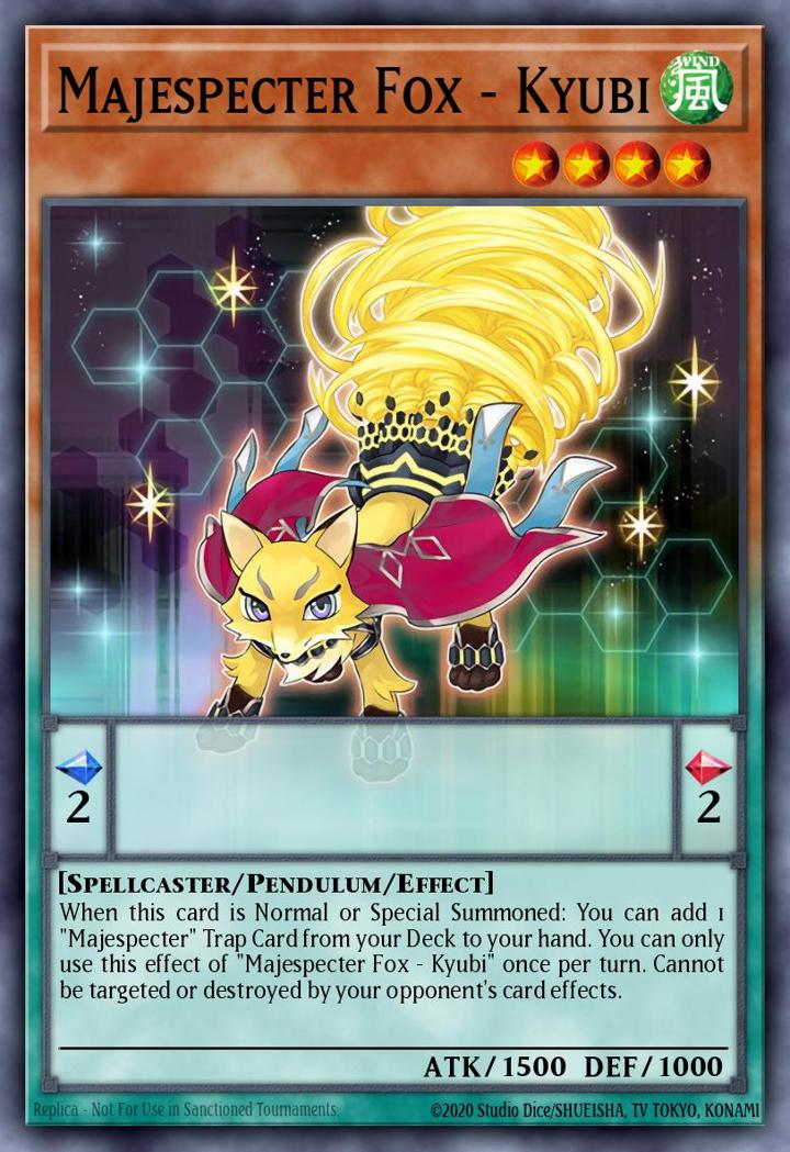 Majespecter Fox - Kyubi Single: Yu-Gi-Oh! 2016 Mega-Tin Mega Pack Einzelkarte