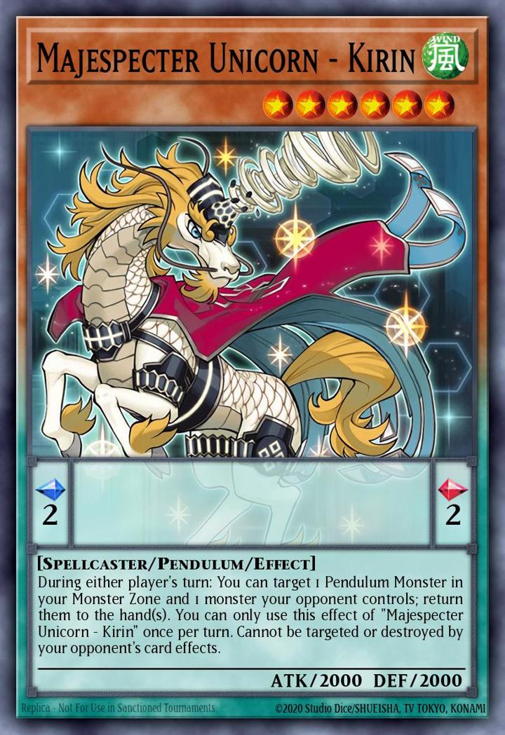 Majespecter Unicorn - Kirin Single: Yu-Gi-Oh! 2016 Mega-Tin Mega Pack Einzelkarte