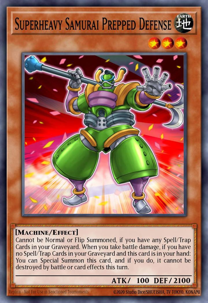 Superheavy Samurai Prepped Defense Single: Yu-Gi-Oh! 2016 Mega-Tin Mega Pack Einzelkarte