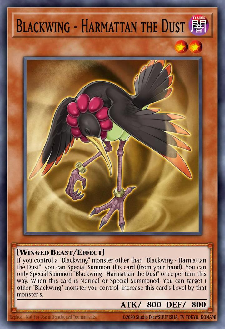 Blackwing - Harmattan the Dust Single: Yu-Gi-Oh! 2016 Mega-Tin Mega Pack Einzelkarte