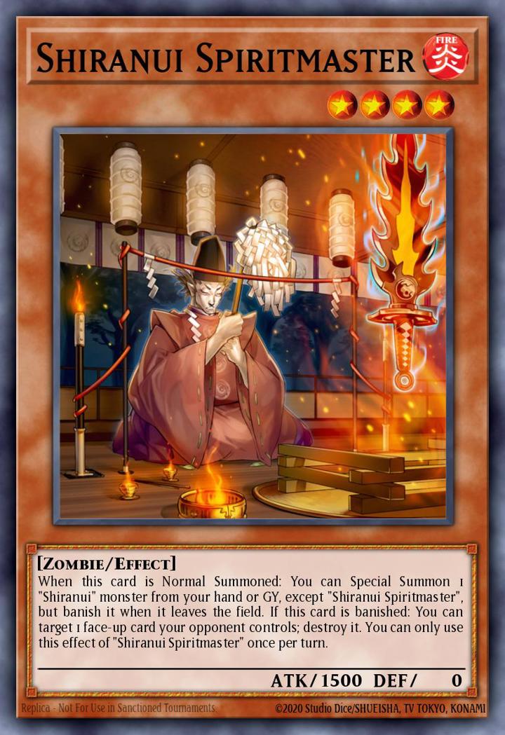 Shiranui Spiritmaster Single: Yu-Gi-Oh! 2016 Mega-Tin Mega Pack Einzelkarte