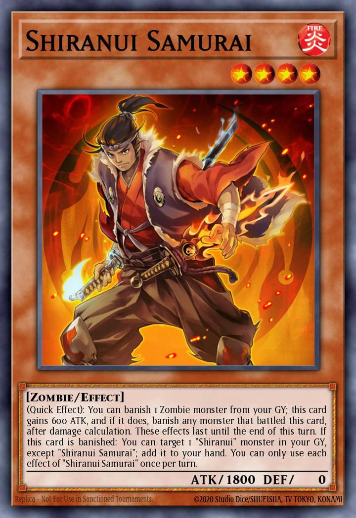 Shiranui Samurai Single: Yu-Gi-Oh! 2016 Mega-Tin Mega Pack Einzelkarte