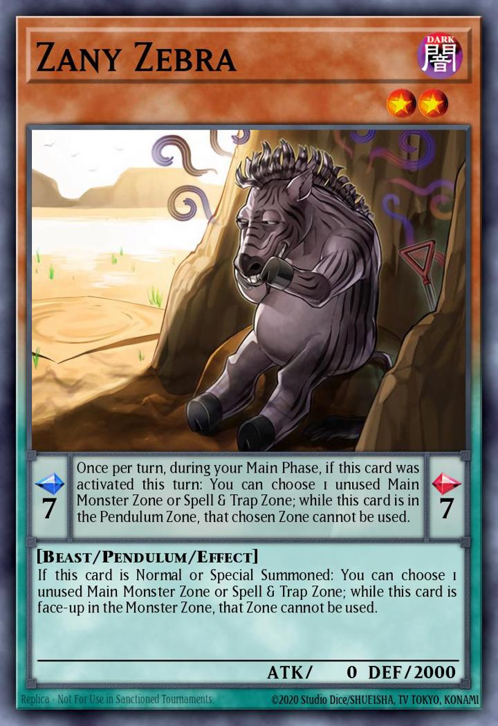 Zany Zebra Single: Yu-Gi-Oh! 2016 Mega-Tin Mega Pack Einzelkarte