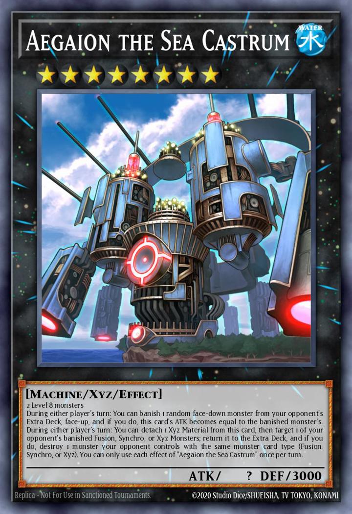 Aegaion the Sea Castrum Single: Yu-Gi-Oh! 2016 Mega-Tin Mega Pack Einzelkarte