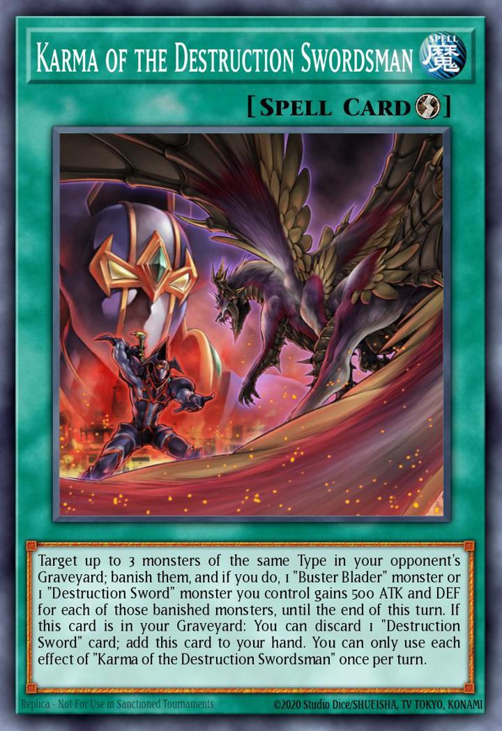 Karma of the Destruction Swordsman Single: Yu-Gi-Oh! 2016 Mega-Tin Mega Pack Einzelkarte