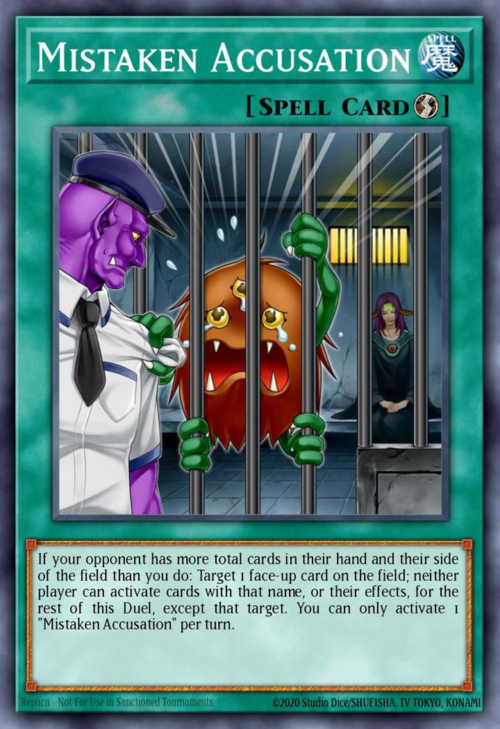 Mistaken Accusation Single: Yu-Gi-Oh! 2016 Mega-Tin Mega Pack Einzelkarte