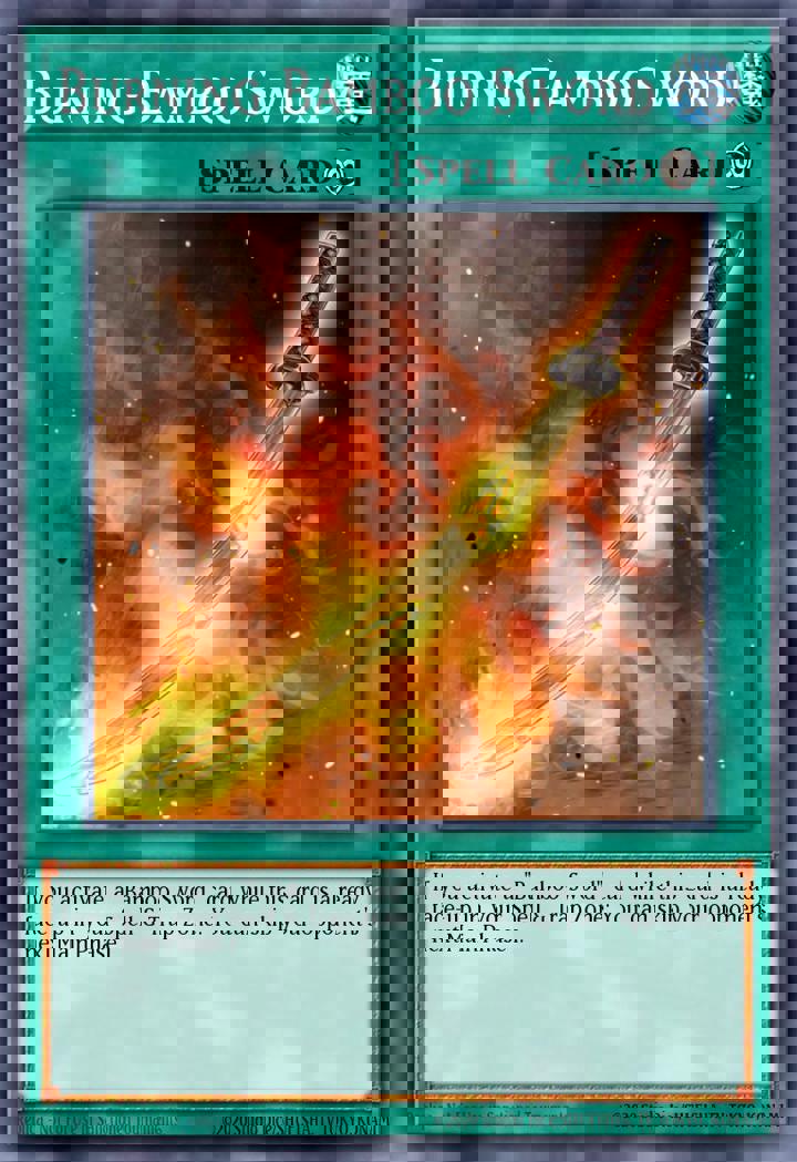 Burning Bamboo Sword