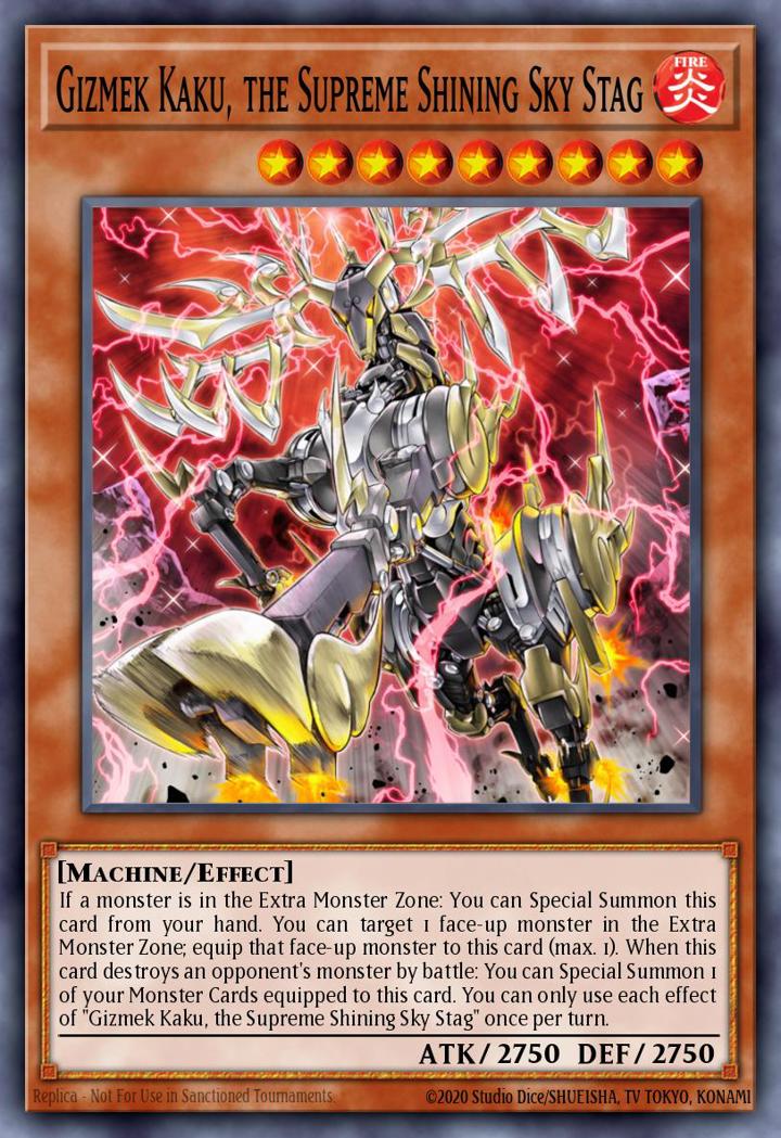 Gizmek Kaku, the Supreme Shining Sky Stag Single: Yu-Gi-Oh! 2021 Tin of Ancient Battles Einzelkarte