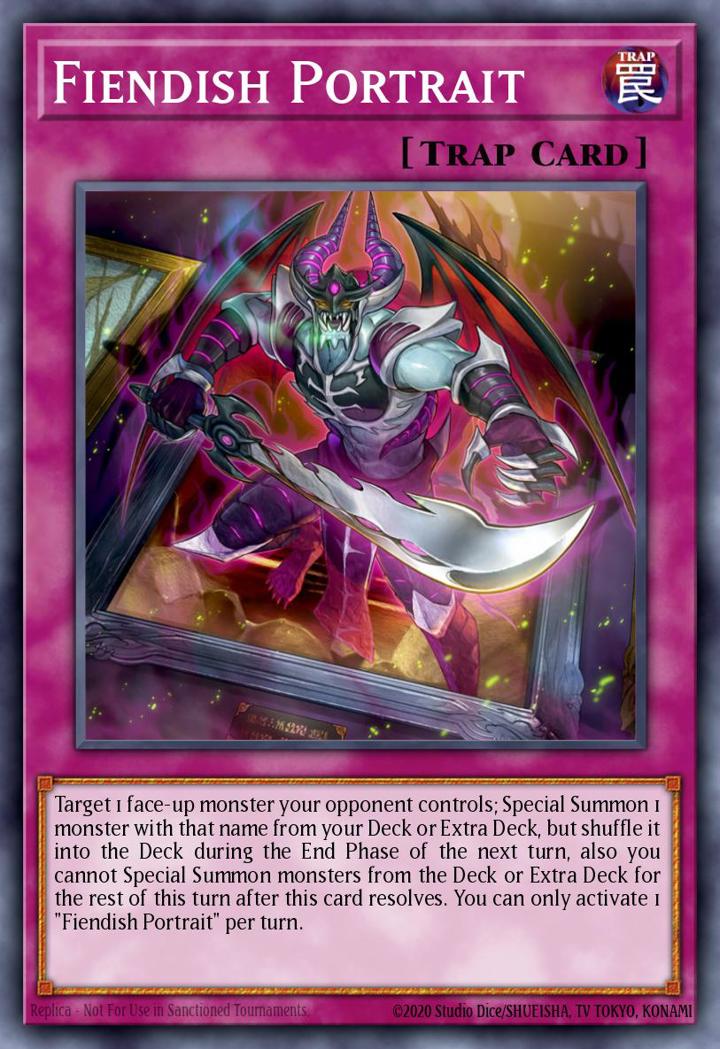 Fiendish Portrait Single: Yu-Gi-Oh! 2021 Tin of Ancient Battles Einzelkarte