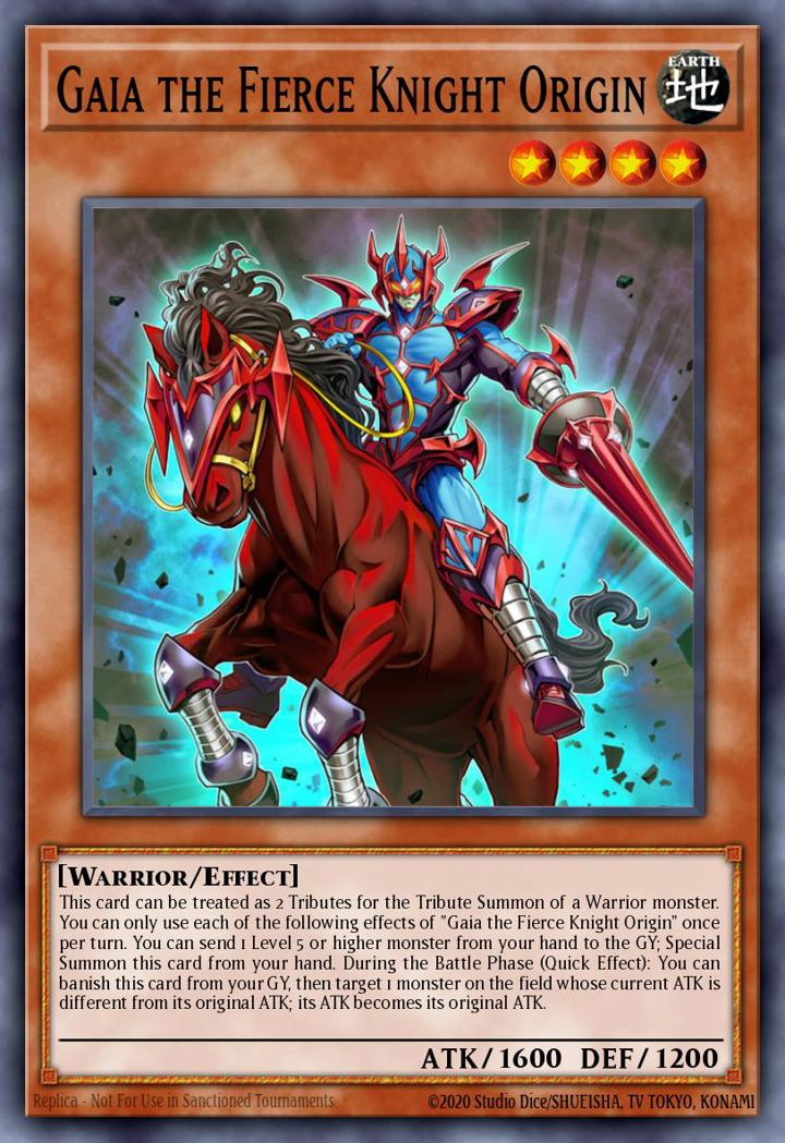 Gaia the Fierce Knight Origin Single: Yu-Gi-Oh! 2021 Tin of Ancient Battles Einzelkarte