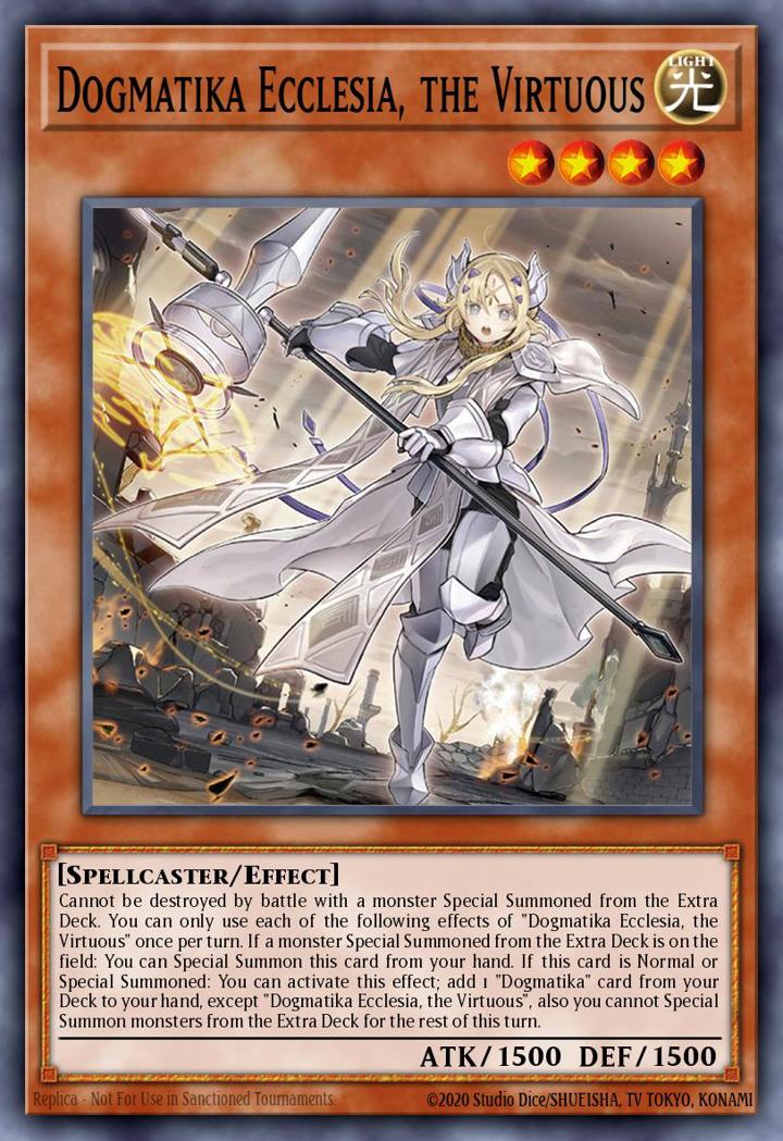 Dogmatika Ecclesia, the Virtuous Single: Yu-Gi-Oh! 2021 Tin of Ancient Battles Einzelkarte