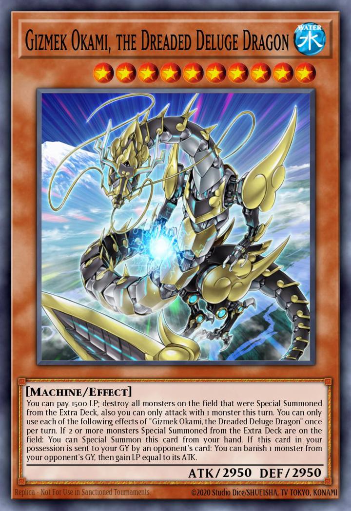 Gizmek Okami, the Dreaded Deluge Dragon Single: Yu-Gi-Oh! 2021 Tin of Ancient Battles Einzelkarte