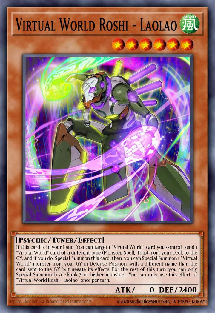 Virtual World Roshi - Laolao Single: Yu-Gi-Oh! 2021 Tin of Ancient Battles Einzelkarte