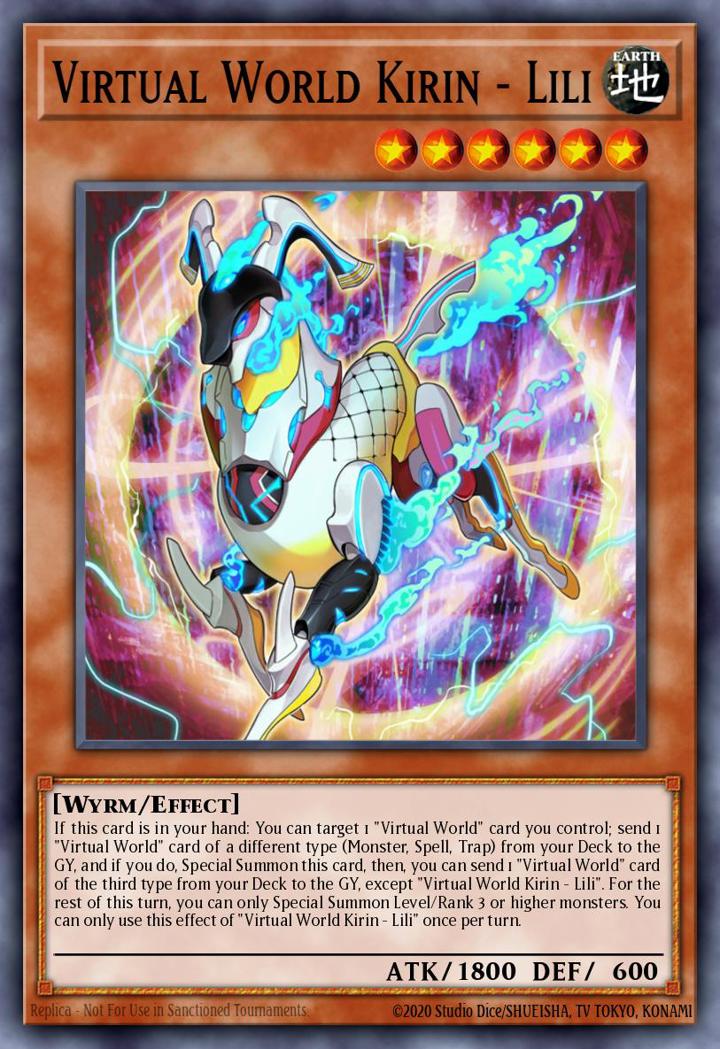 Virtual World Kirin - Lili Single: Yu-Gi-Oh! 2021 Tin of Ancient Battles Einzelkarte