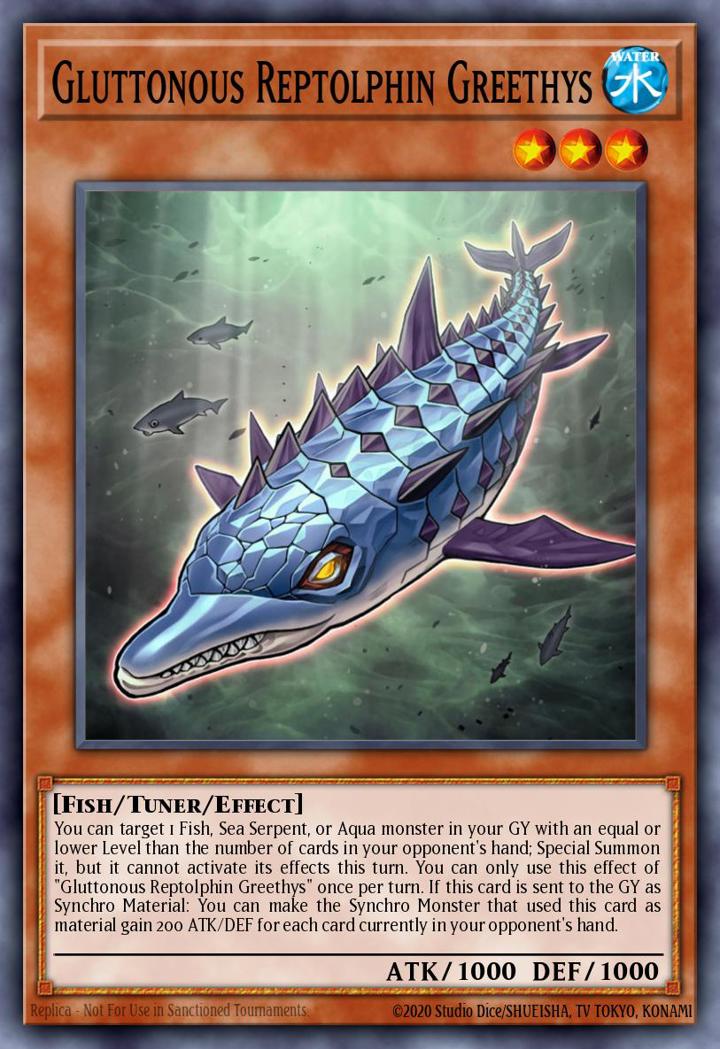 Gluttonous Reptolphin Greethys Single: Yu-Gi-Oh! 2021 Tin of Ancient Battles Einzelkarte