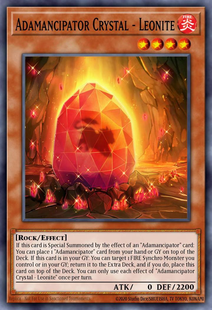 Adamancipator Crystal - Leonite Single: Yu-Gi-Oh! 2021 Tin of Ancient Battles Einzelkarte
