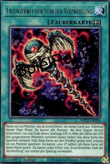 Archfiend's Staff of Despair Single: Yu-Gi-Oh! 2022 Tin of the Pharaoh's Gods Einzelkarte