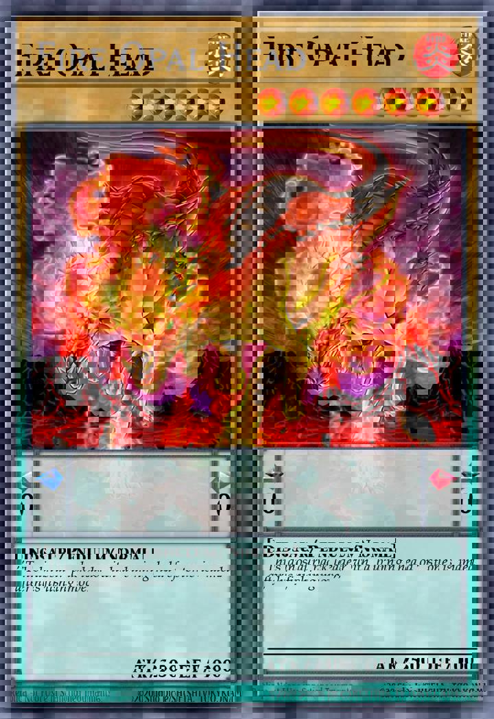 Fire Opal Head