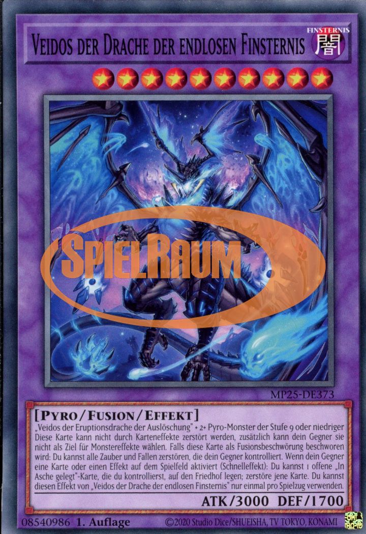 Veidos the Dragon of Endless Darkness Single: Yu-Gi-Oh! 2025 Mega-Pack Tin Einzelkarte