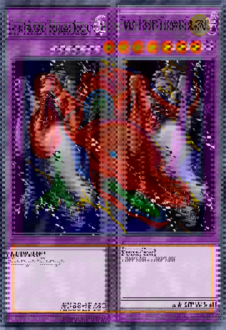 Twin-Headed Thunder Dragon (V.3 - Super Rare)