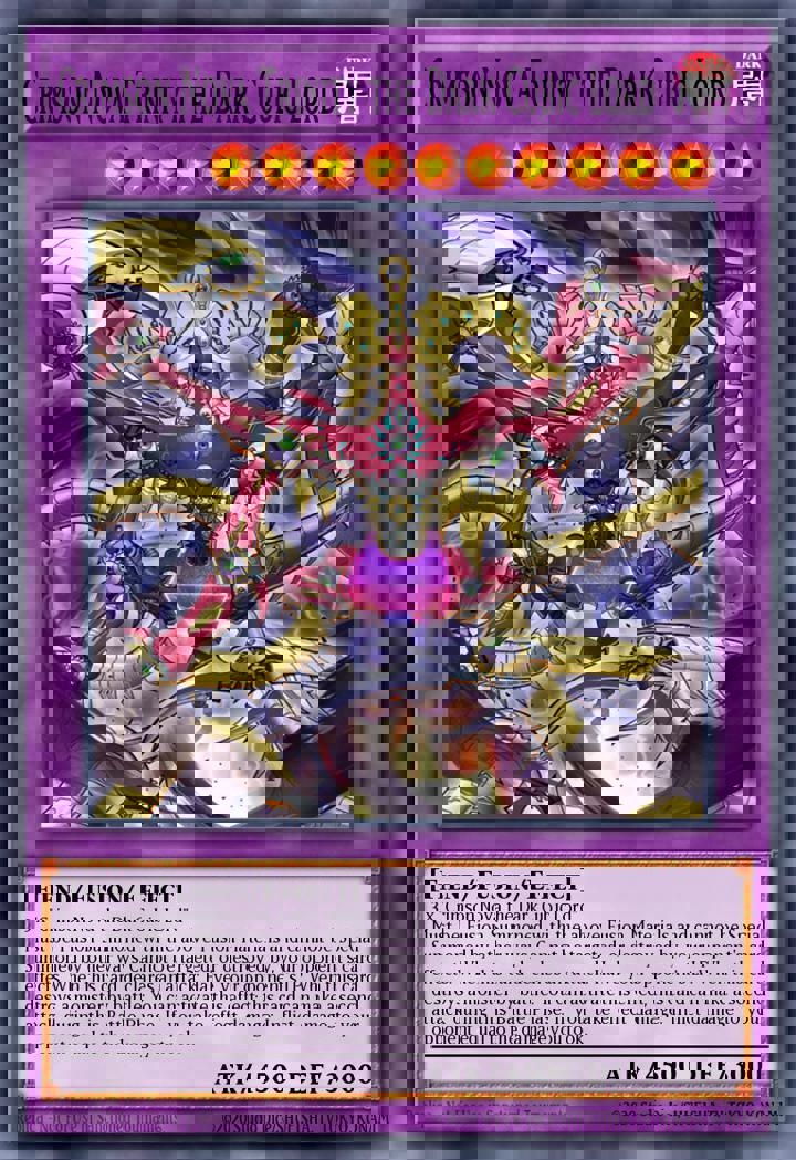 Crimson Nova Trinity the Dark Cubic Lord (V.3 - Secret Rare)