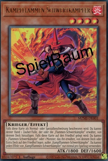 Fighting Flame Swordsman (V.1 - Ultra Rare) Single: Yu-Gi-Oh! Maze of Millennia Einzelkarte