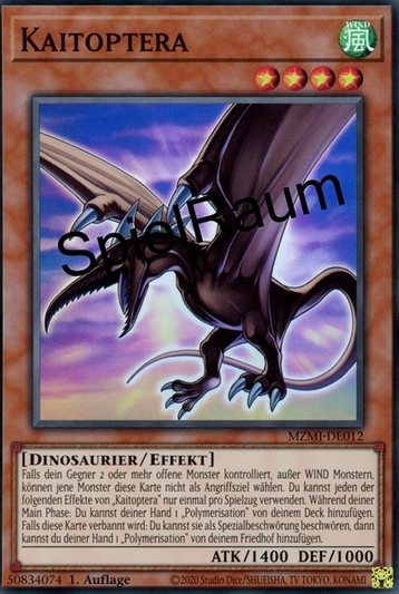 Kaitoptera Single: Yu-Gi-Oh! Maze of Millennia Einzelkarte
