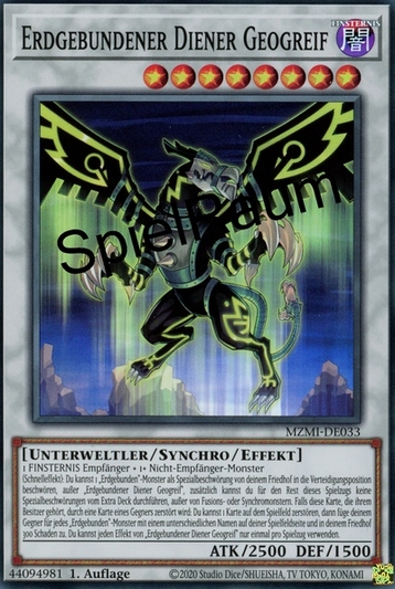 Earthbound Servant Geo Gryphon Single: Yu-Gi-Oh! Maze of Millennia Einzelkarte