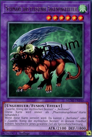 Chimera the Flying Mythical Beast (V.1 - Rare)
