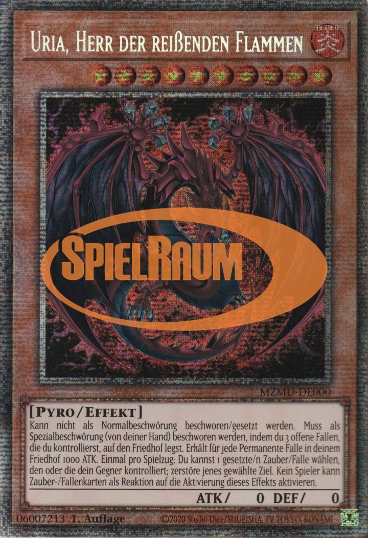 Uria, Lord of Searing Flames (V.1 - Starlight Rare) Single: Yu-Gi-Oh! Maze of Muertos Einzelkarte