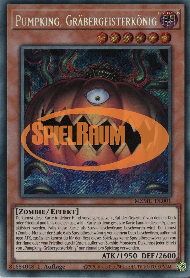 Pumpking the King of Grave Ghosts (V.1 - Secret Rare) Single: Yu-Gi-Oh! Maze of Muertos Einzelkarte