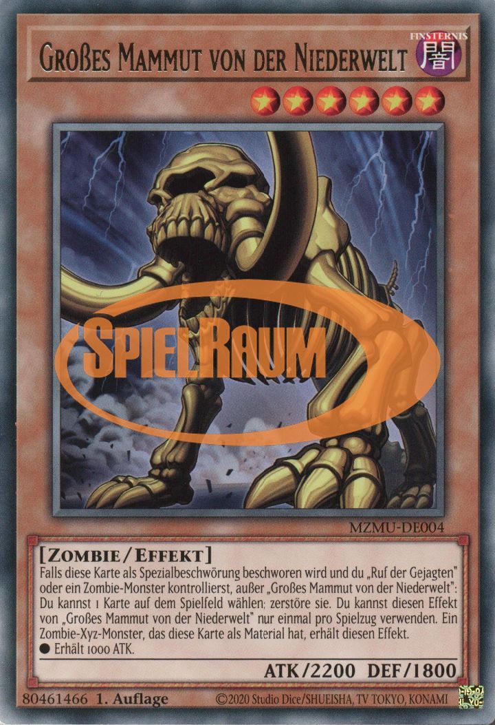 Great Mammoth of the Netherworld Single: Yu-Gi-Oh! Maze of Muertos Einzelkarte