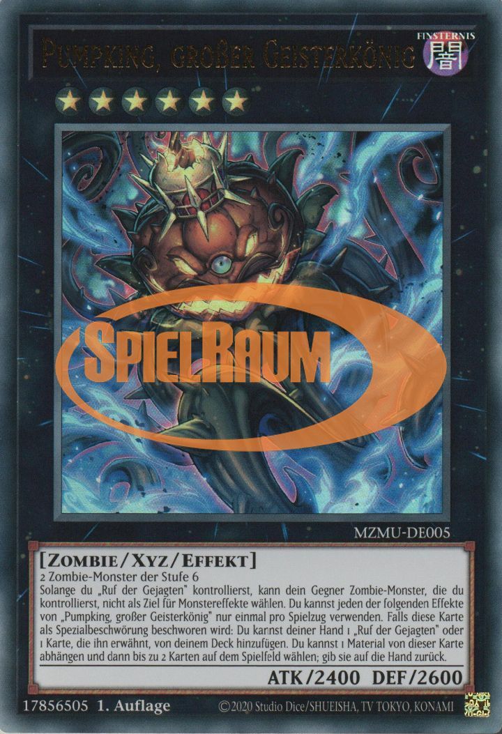 Pumpking the Great Ghost King (V.1 - Ultra Rare) Single: Yu-Gi-Oh! Maze of Muertos Einzelkarte